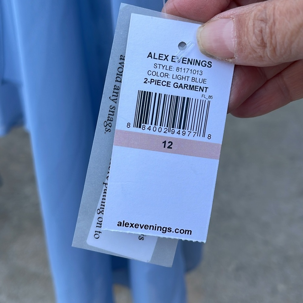 ALEX EVENINGS Short Embroidered Sheath Dress With Open Jacket - Picture 8 of 12